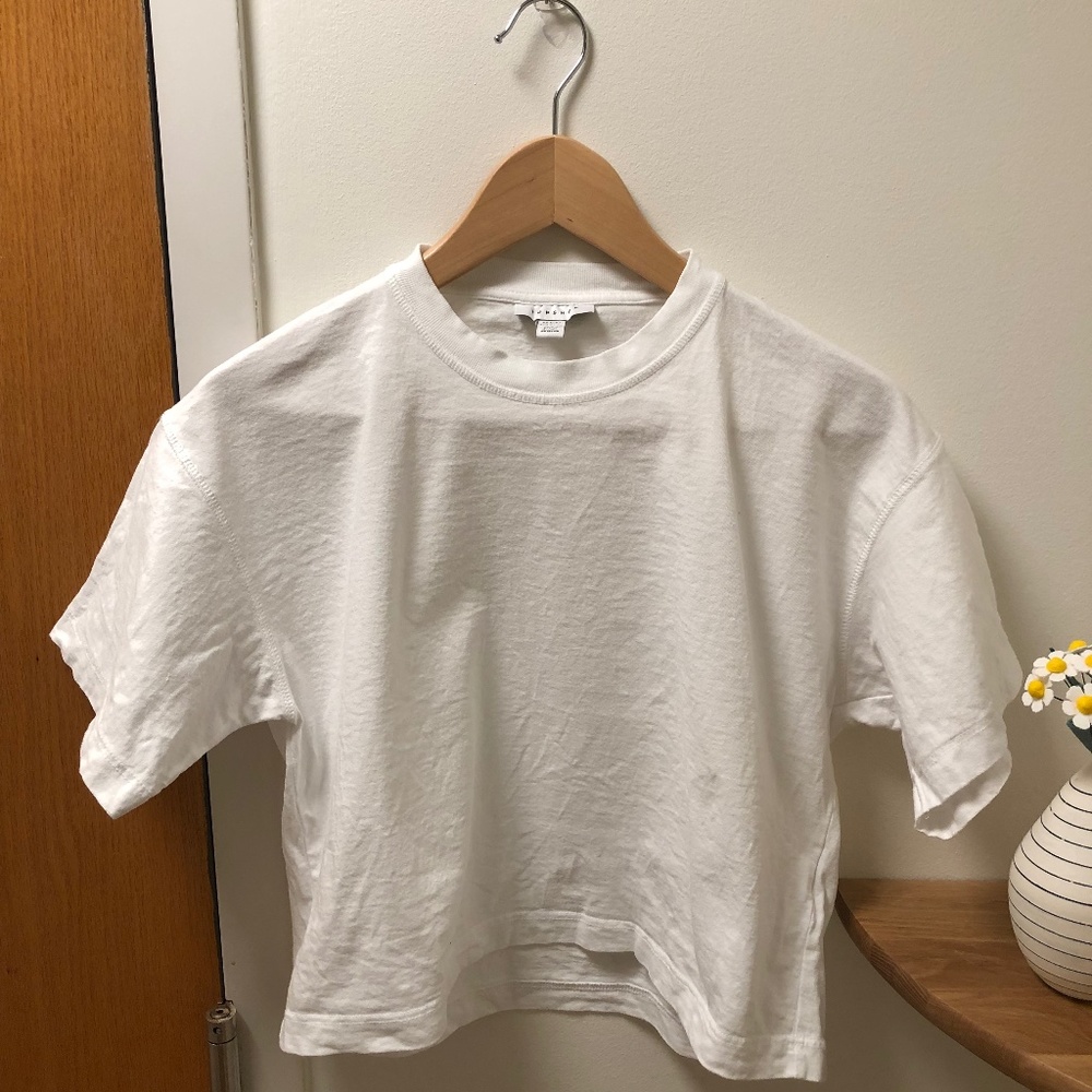 Topshop Boxy Cropped T-Shirt